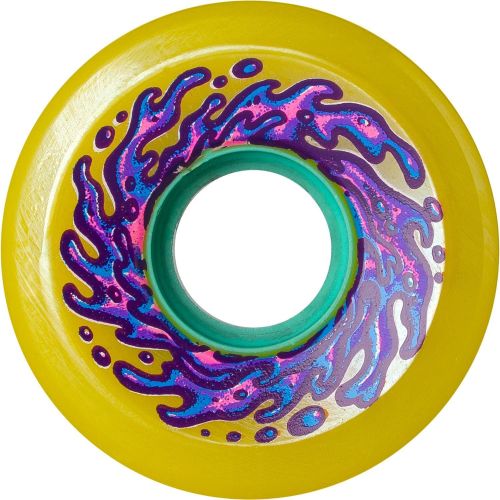 산타크루즈 Santa Cruz Skateboards Slime Balls Mini OG Slime Yellow Skateboard Wheels - 54.5mm 90a (Set of 4)