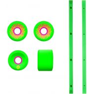 Santa Cruz Skateboards Slime Balls Skateboard Wheels 54.5mm Mini OG Slime 78A Green with Green Rails