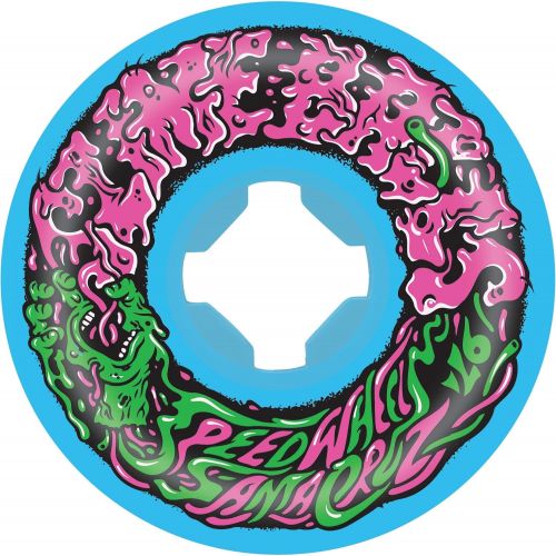 산타크루즈 Santa Cruz Skateboards Slime Balls Vomit Mini II Blue/Pink/Green Skateboard Wheels - 53mm 97a (Set of 4)