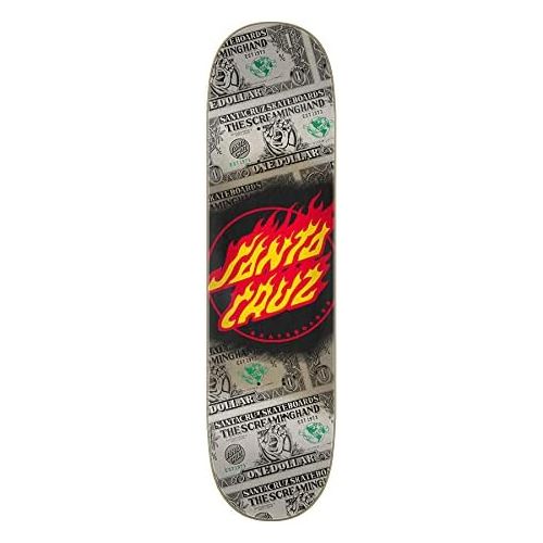 산타크루즈 Santa Cruz Skateboard Deck Dollar Flame Dot 8.0 x 31.6