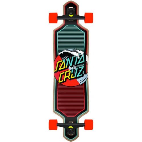 산타크루즈 Santa Cruz Cruiser Skateboard Wave Dot Splice Drop Thru, 9.0in x 36in