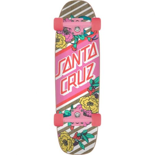 산타크루즈 Santa Cruz Skateboard Cruiser Floral Stripe Street Skate 8.4 x 29.4