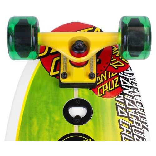 산타크루즈 Santa Cruz Skate Land Shark Rasta Sk8 Complete Skate Boards, 8.8 x 27.7-Inch