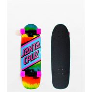 Santa Cruz Street Cruzer Complete Skateboard, Rainbow Tie Dye, 29.05x8.79