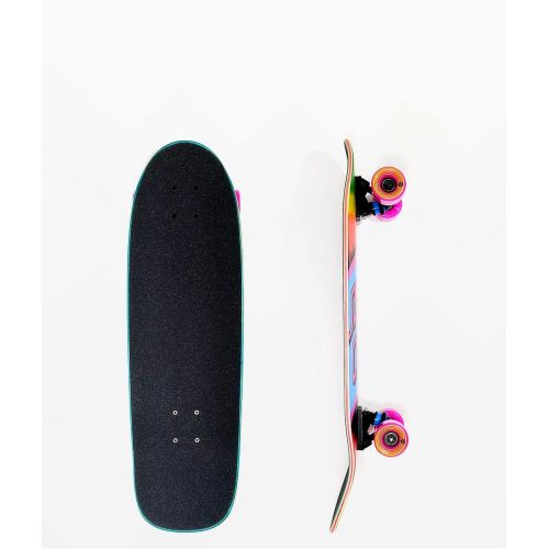 산타크루즈 Santa Cruz Street Cruzer Complete Skateboard, Rainbow Tie Dye, 29.05x8.79