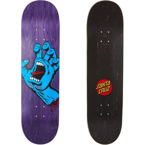 산타크루즈 SANTA CRUZ 8.375 x 32 Skateboard Deck - Screaming Hand, Purple