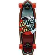 Santa Cruz Classic Wave Splice Dot Shark Cruiser Skateboard, 27 x 8.8