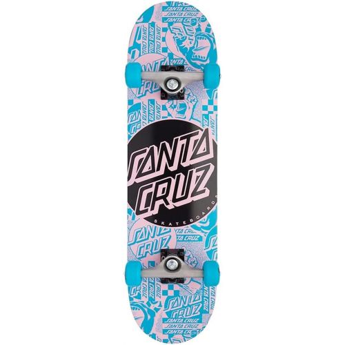 산타크루즈 Santa Cruz Flier Dot Full Complete Skateboard, 8 x 31.25