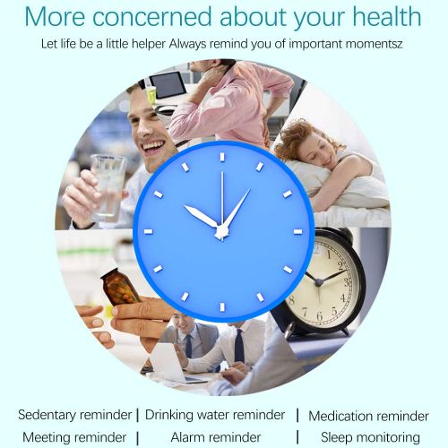  Santery Men Women Smart Watch Fitness Tracker IP68 Waterproof Sports Watch Blood Pressure Heart Rate 9 Sport Mode Sleep Monitor Pedometer Calories Bluetooth Call Reminder Android iOS Fathe