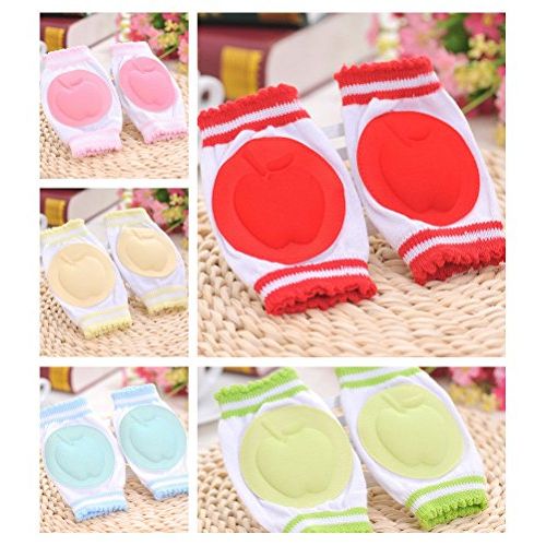  Santwo Baby Knee Elbow Pads Crawling Safety Protector Anti-Slip Knee Sleeve 5 Pairs