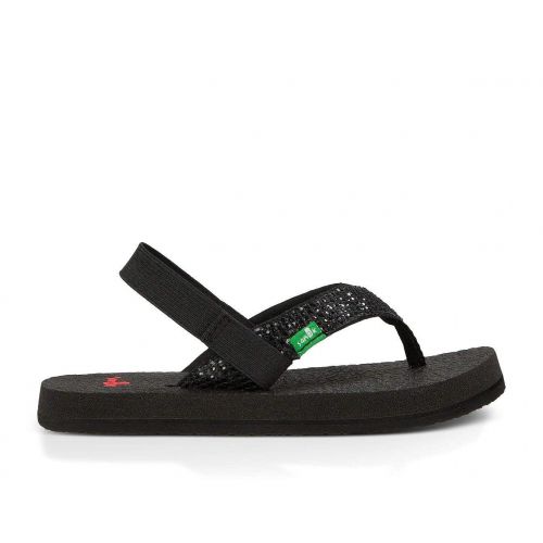  Sanuk Kids Girls Yoga Glitter Flip Flop