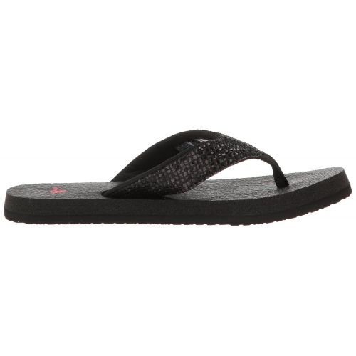  Sanuk Kids Girls Yoga Glitter Flip Flop