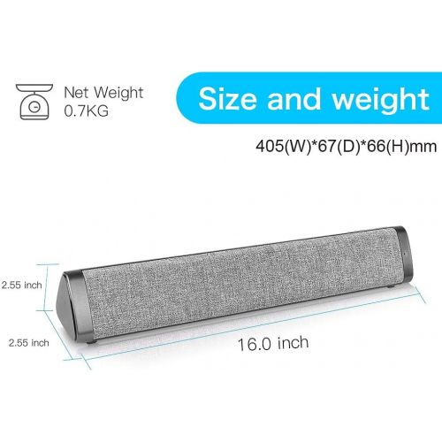  [아마존베스트]Sanwo Bluetooth Sound Bar Wired and Wireless Home Theater TV Triangle Speaker Bar with Remote Control,TF Card- Surround SoundBar for TV/PC/Phones/Tablets, 2 X 5W Compact Sound Bar