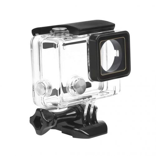  Sanzhileg Wasserdichte Unterwasser Tauchen Schutzhuelle Gehause Case Kit fuer GoPro Hero 3 3 + 4 Zubehoer Shell Schutzhuelle - Transparent