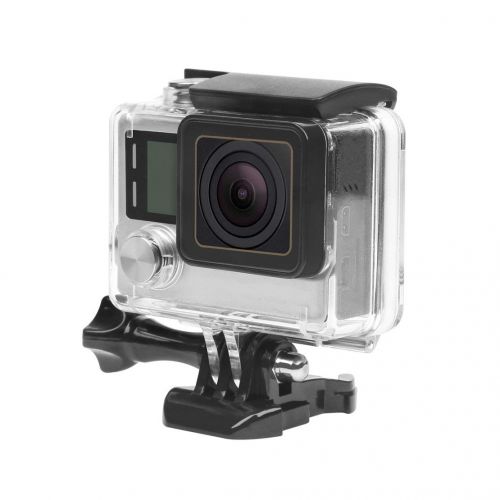  Sanzhileg Wasserdichte Unterwasser Tauchen Schutzhuelle Gehause Case Kit fuer GoPro Hero 3 3 + 4 Zubehoer Shell Schutzhuelle - Transparent