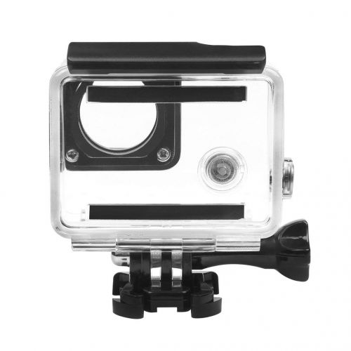  Sanzhileg Wasserdichte Unterwasser Tauchen Schutzhuelle Gehause Case Kit fuer GoPro Hero 3 3 + 4 Zubehoer Shell Schutzhuelle - Transparent