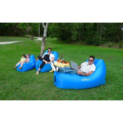  Sapceboy Spaceboy Inflatable Lounger Hammock Hangout Sofa! Perfect for IndoorOutdoor Use. Hangout or Inflatable Lounge Air Chair for Camping Picnics & Much More