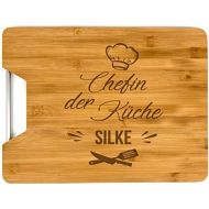 [아마존베스트]SaphirDesign Personalised Bamboo Wood Chopping Board Engraved Kitchen Board Great Gift Idea