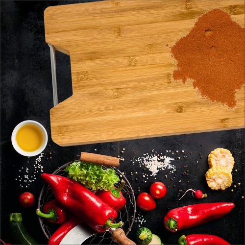  [아마존베스트]SaphirDesign Personalised Bamboo Wood Chopping Board Engraved Kitchen Board Great Gift Idea