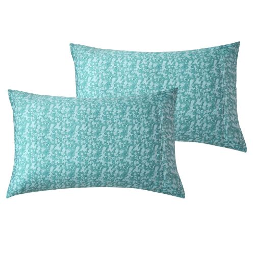  Sara B. Eucalyptus Sheet Set Queen Teal