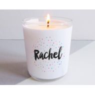 SarahHurley Personalised Name Confetti Candle