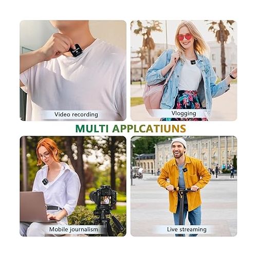  Saramonic Blink900 S2 Wireless Lavalier Microphones for DSLR Cameras Camcorder Computer, Dual-Channel, 6H Battery Life, 656ft Transmission for Video Recording Vlog Live Streaming