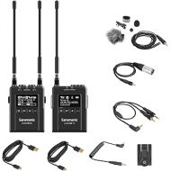 Saramonic Advanced Wireless UHF Lavalier System with Dual-Channel Camera-Mount Receiver, Premium DK3A Lavalier, Li-Ion Power, Hard Case & More (UwMic9S Kit 1),UWMIC9S-KIT1