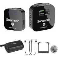 Saramonic Blink900 S1 Wireless Lavalier Microphones for Cameras Camcorder DSLR Computer, Dual-channel, 6H Battery Life, 656ft Transmission, Wireless Lapel Mic for Video Recording Vlog Live Streaming