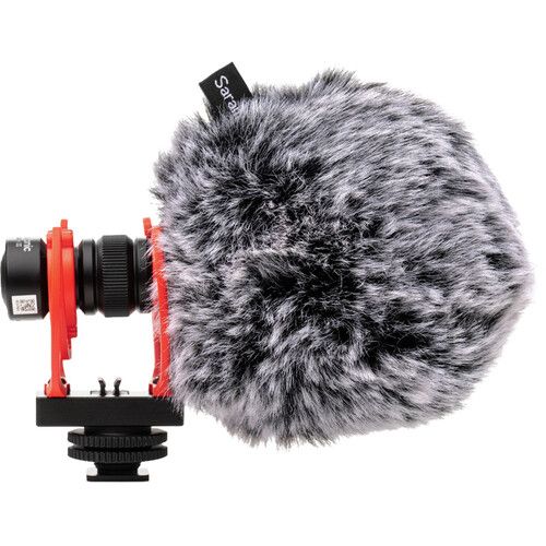  Saramonic Vmic Mini II Ultracompact Camera-Mount Shotgun Microphone with Dual Rycote Lyre Suspension & Furry Windscreen