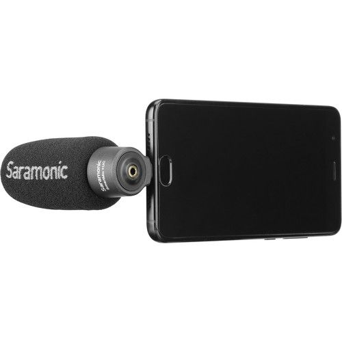  Saramonic SmartMic+ UC Compact Directional Microphone with USB Type-C Plug for Android Mobile Devices