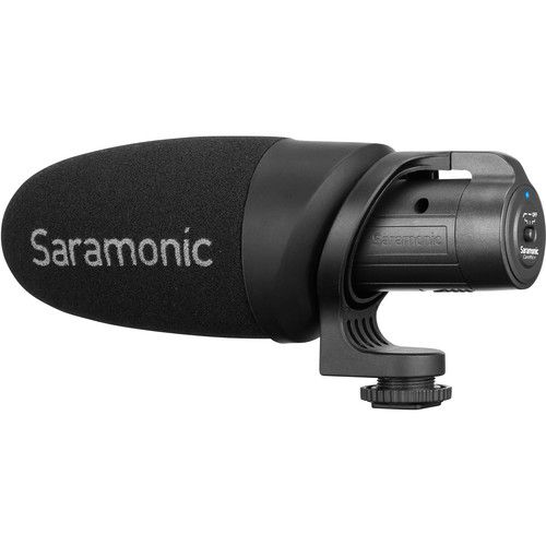  Saramonic CamMic+ Battery-Powered Camera-Mount Shotgun Microphone for DSLR Cameras and Smartphones