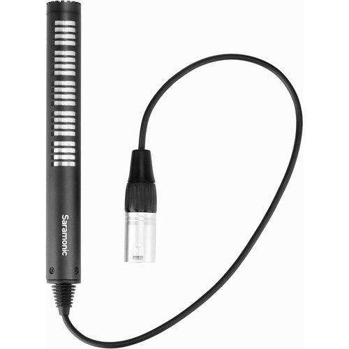  Saramonic SR-NV5X Short Shotgun Microphone with Hardwired XLR Cable