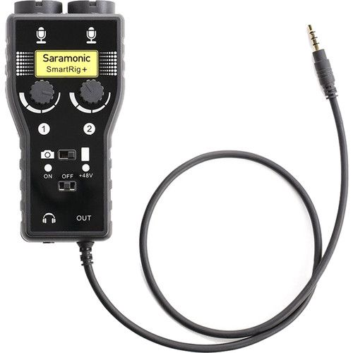  Saramonic SmartRig+ 2-Channel XLR Microphone Audio Mixer