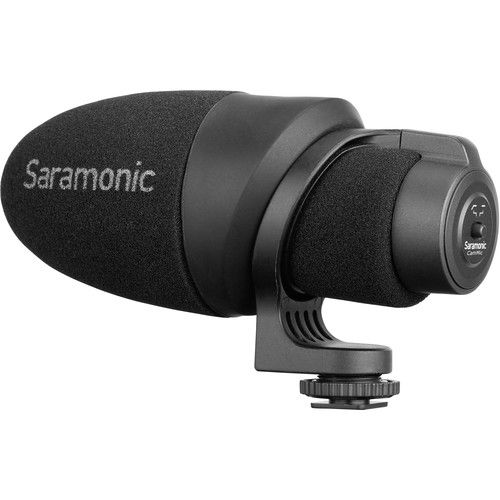  Saramonic CamMic Camera-Mount Shotgun Microphone for DSLR Cameras and Smartphones