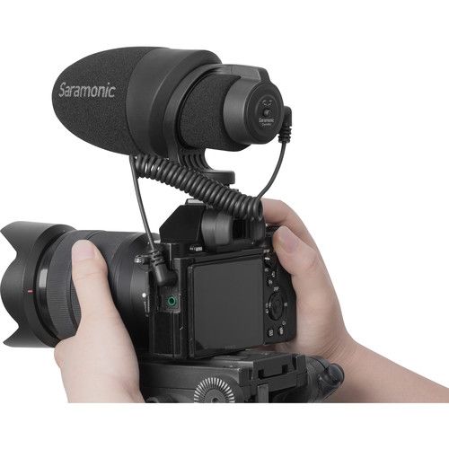  Saramonic CamMic Camera-Mount Shotgun Microphone for DSLR Cameras and Smartphones