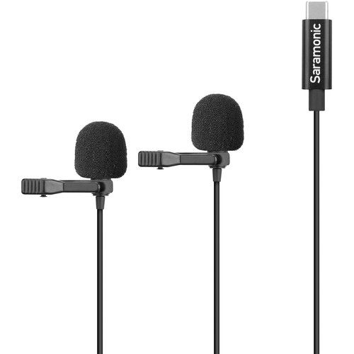  Saramonic LavMicro U3C Dual Omnidirectional Lavalier Microphones with USB Type-C Connector for Android Devices (19.6' Cable)