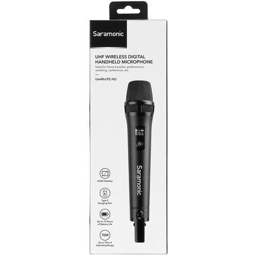  Saramonic UwMic9S HU UHF Wireless Handheld Microphone Transmitter (514 to 596 MHz)