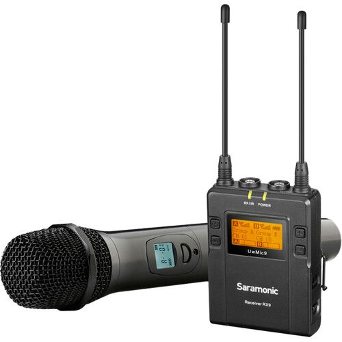  Saramonic UwMic9 Camera-Mount Wireless Cardioid Handheld Microphone System (514 to 596 MHz)