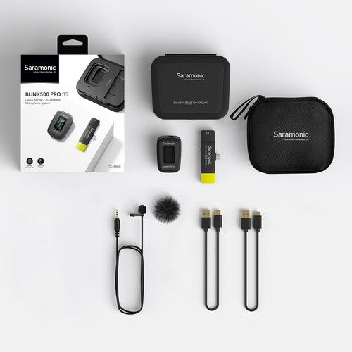  Saramonic Blink 500 Pro B5 Digital Wireless Omni Lavalier Microphone System for USB Type-C Devices (2.4 GHz)