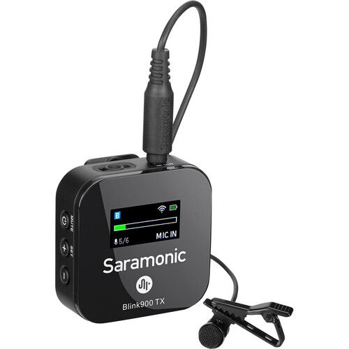  Saramonic Blink 900 B2 2-Person Digital Camera-Mount Wireless Omni Lavalier Microphone System (2.4 GHz, Black)