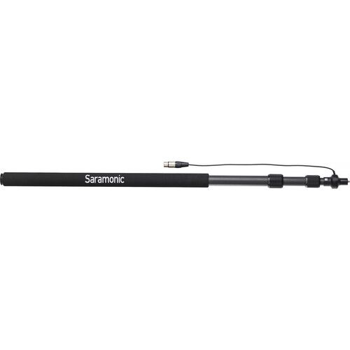  Saramonic Boompole Light Universal 3-Section Carbon Fiber Boompole with Internal Coiled XLR Cable (8.2')