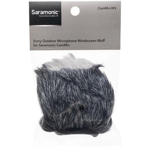  Saramonic CamMic-WS Slide-On Furry Windscreen for CamMic Microphone