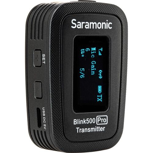  Saramonic Blink 500 Pro TX Transmitter with Built-In Mic and Lavalier Mic (2.4 GHz)