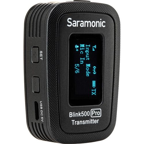  Saramonic Blink 500 Pro TX Transmitter with Built-In Mic and Lavalier Mic (2.4 GHz)