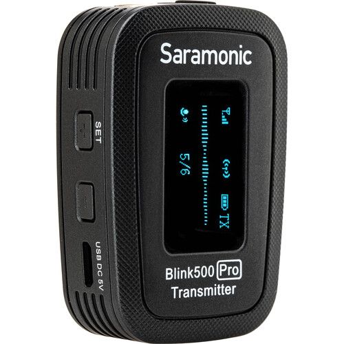  Saramonic Blink 500 Pro TX Transmitter with Built-In Mic and Lavalier Mic (2.4 GHz)