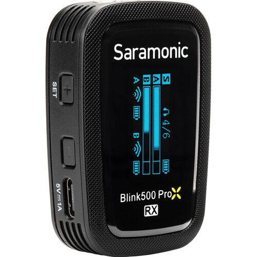  Saramonic Blink 500 ProX RX Dual-Channel Camera-Mount Digital Wireless Receiver (2.4 GHz)