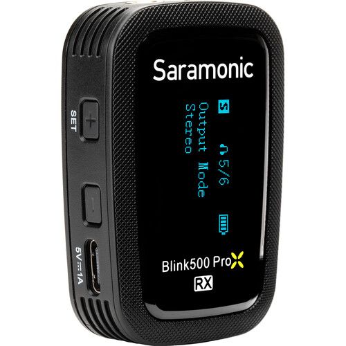  Saramonic Blink 500 ProX RX Dual-Channel Camera-Mount Digital Wireless Receiver (2.4 GHz)