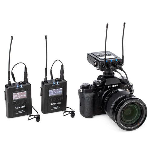  Saramonic UWMIC9S KIT2 2-Person Camera-Mount Wireless Omni Lavalier Microphone System (514 to 596 MHz)