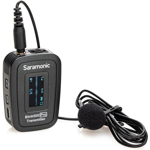  Saramonic Blink 500 Pro B1 Digital Camera-Mount Wireless Omni Lavalier Microphone System (2.4 GHz, Black)