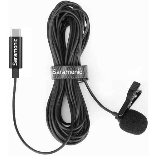  Saramonic LavMicro U3B Omnidirectional Lavalier Microphone with USB Type-C Connector for Android Devices (19.6' Cable)